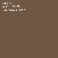 #6F5743 - Tobacco Brown Color Image