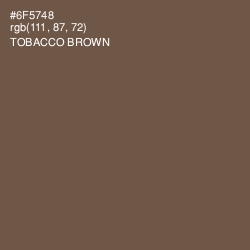 #6F5748 - Tobacco Brown Color Image