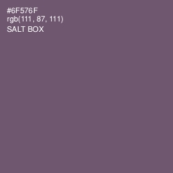 #6F576F - Salt Box Color Image