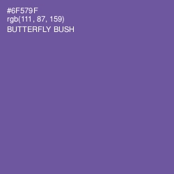 #6F579F - Butterfly Bush Color Image