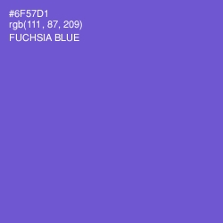 #6F57D1 - Fuchsia Blue Color Image