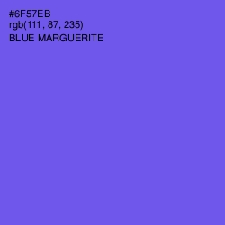 #6F57EB - Blue Marguerite Color Image