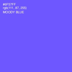 #6F57FF - Moody Blue Color Image