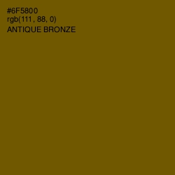 #6F5800 - Antique Bronze Color Image