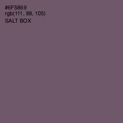 #6F5869 - Salt Box Color Image