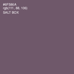 #6F586A - Salt Box Color Image