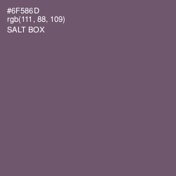 #6F586D - Salt Box Color Image