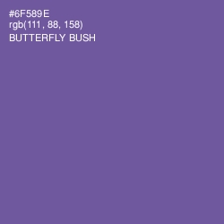 #6F589E - Butterfly Bush Color Image