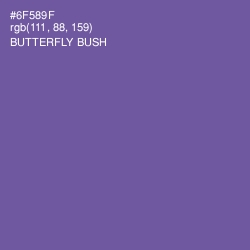 #6F589F - Butterfly Bush Color Image