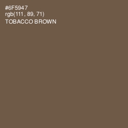 #6F5947 - Tobacco Brown Color Image