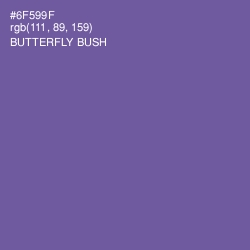 #6F599F - Butterfly Bush Color Image