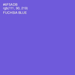 #6F5ADB - Fuchsia Blue Color Image