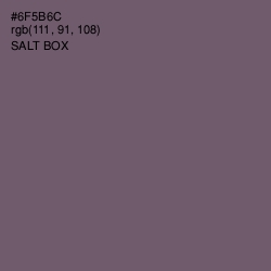 #6F5B6C - Salt Box Color Image