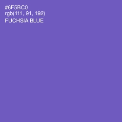 #6F5BC0 - Fuchsia Blue Color Image