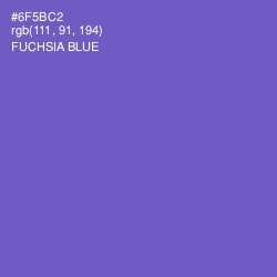 #6F5BC2 - Fuchsia Blue Color Image