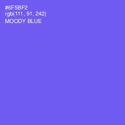 #6F5BF2 - Moody Blue Color Image