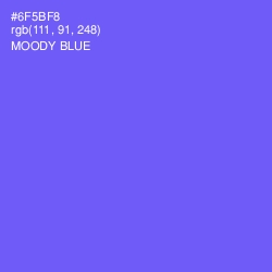 #6F5BF8 - Moody Blue Color Image
