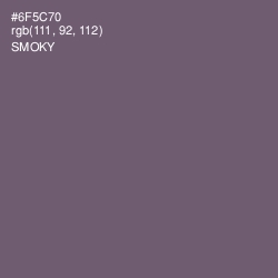 #6F5C70 - Smoky Color Image