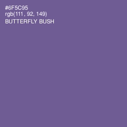#6F5C95 - Butterfly Bush Color Image