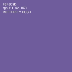#6F5C9D - Butterfly Bush Color Image