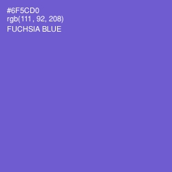 #6F5CD0 - Fuchsia Blue Color Image