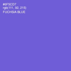 #6F5CD7 - Fuchsia Blue Color Image