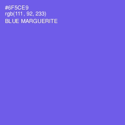 #6F5CE9 - Blue Marguerite Color Image