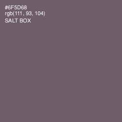 #6F5D68 - Salt Box Color Image