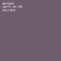 #6F5D6D - Salt Box Color Image