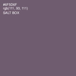 #6F5D6F - Salt Box Color Image