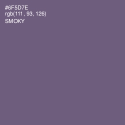 #6F5D7E - Smoky Color Image