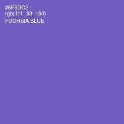 #6F5DC2 - Fuchsia Blue Color Image