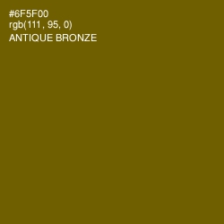 #6F5F00 - Antique Bronze Color Image