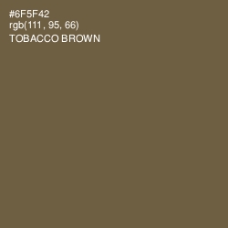 #6F5F42 - Tobacco Brown Color Image