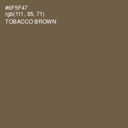#6F5F47 - Tobacco Brown Color Image