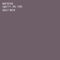 #6F5F69 - Salt Box Color Image