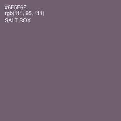 #6F5F6F - Salt Box Color Image