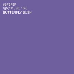 #6F5F9F - Butterfly Bush Color Image