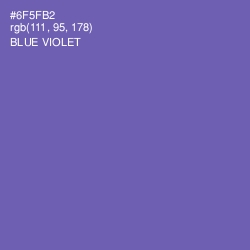 #6F5FB2 - Blue Violet Color Image