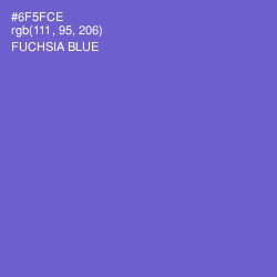 #6F5FCE - Fuchsia Blue Color Image