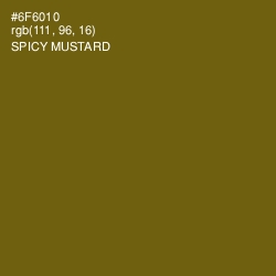 #6F6010 - Spicy Mustard Color Image
