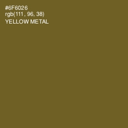 #6F6026 - Yellow Metal Color Image