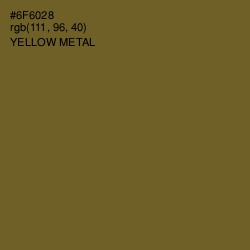 #6F6028 - Yellow Metal Color Image