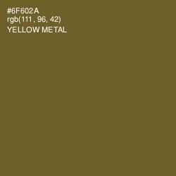#6F602A - Yellow Metal Color Image