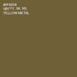 #6F6038 - Yellow Metal Color Image