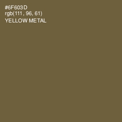 #6F603D - Yellow Metal Color Image