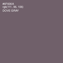 #6F606A - Dove Gray Color Image