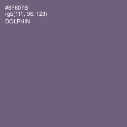 #6F607B - Dolphin Color Image