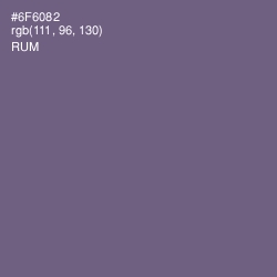 #6F6082 - Rum Color Image