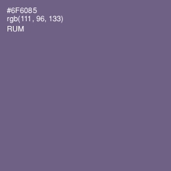 #6F6085 - Rum Color Image